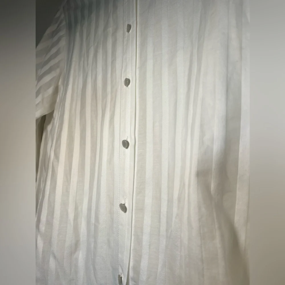 Intermix Gretchen Striped Button-Down Shirt - Picture 9 of 9